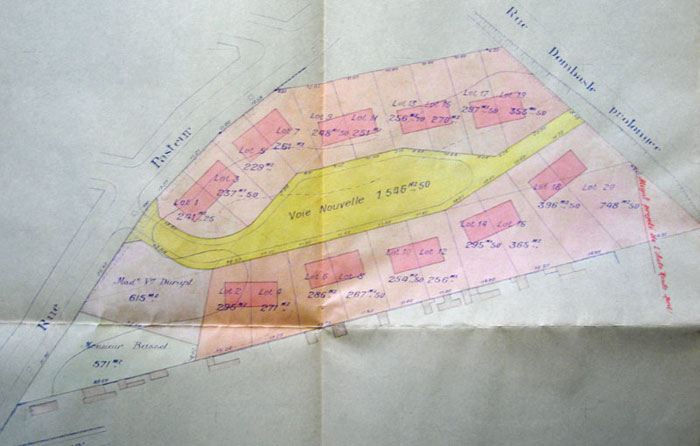Plan du square - Archives de Noisy-le-Sec