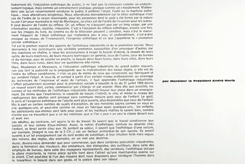 <p>Esthétique Industrielle n°44, « La Table », janvier - mars 1960 page 2/2</p>